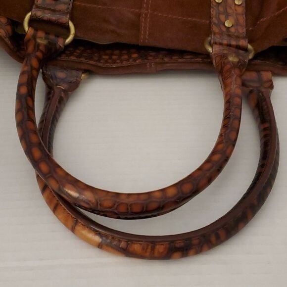 Cole Haan G Series Leather Reptile Embossed Bag Shoulder Tote Handbag WOMEN'S - Picture 11 of 16